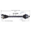 Audi CV Axle Shaft – Front Driver Side – Aftermarket AD8088