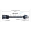 Audi CV Axle Shaft – Front Passenger Side (Manual Trans) 8E0407452JX – Aftermarket AD8095