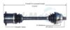 Audi CV Axle Shaft – Front Passenger Side – Aftermarket AD8108