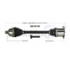 Audi CV Axle Shaft – Front Driver Side – Aftermarket AD8134