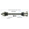 Audi CV Axle Shaft – Front Driver Side – Aftermarket AD8141