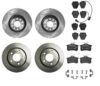 Audi Disc Brake Pad and Rotor Kit – Front and Rear (323mm/269mm) (Low-Met) 4D0615301A