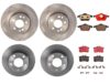 Volkswagen Disc Brake Pad and Rotor Kit – Front and Rear (282mm/245mm) (Ceramic) 8E0615301C