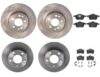 Volkswagen Disc Brake Pad and Rotor Kit – Front and Rear (282mm/245mm) (Low-Met) 8E0615301C