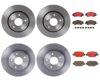 Volkswagen Disc Brake Pad and Rotor Kit – Front and Rear (302mm/305mm) (Ceramic) 7B0615301C