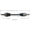 Mini CV Axle Shaft – Front Driver Side – Aftermarket BM8011