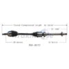 Mini CV Axle Shaft – Front Passenger Side – Aftermarket BM8012
