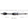 Mini CV Axle Shaft – Front Passenger Side – Aftermarket BM8014