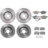 Volkswagen Disc Brake Pad & Rotor Kit – Front & Rear (Xtra-Drilled) (288mm/256m) (Ceramic) (EURO) 6R0615301A