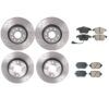 Volkswagen Disc Brake Pad & Rotor Kit – Front & Rear (Xtra-Drilled) (312mm/272mm) (Ceramic) (EURO) 5Q0615301F
