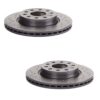 Volkswagen Disc Brake Pad and Rotor Kit – Front (Xtra) (Drilled) (280mm) (Ceramic) (EURO) 5C0615301