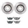 Volkswagen Disc Brake Pad and Rotor Kit – Front (Xtra) (Drilled) (280mm) (Ceramic) (EURO) 1J0615301P