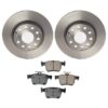 Audi Volkswagen Disc Brake Pad and Rotor Kit – Rear (272mm) (Ceramic) (EURO) 6R0615601