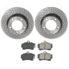 Porsche Disc Brake Pad and Rotor Kit – Rear (299mm) (Ceramic) (EURO) 99635240105
