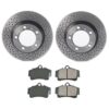 Porsche Disc Brake Pad and Rotor Kit – Rear (299mm) (Ceramic) (EURO) 98735240301