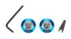 HANS Hans Post Anchor Kit Blue FIA 8859 - AK113112B