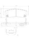 SAAB Disc Brake Pad Set – Rear (Ceramic) 89027184 – Brembo P10010N