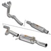 Supersprint VW GOLF I Track performance package Ø60 mm "4-1"Certified for Classic Exhaust Design
