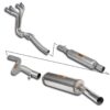 Supersprint VW GOLF I Track performance package Ø60 mm "4-1"Certified for Classic Exhaust Design