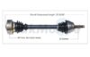VW CV Axle Shaft – Front Driver Side – Aftermarket VW8014