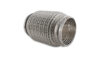 Vibrant SS Flex Coupling w/ Interlock Liner and Mesh Braid 3in Inlet/Outlet x 6in long