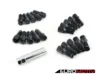 Conical Seat Tuner Spline Bolt Set - Standard Length - Black
