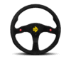 Momo MOD80 Steering Wheel 350 mm -  Black Suede/Black Spokes