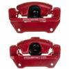 Power Stop 07-18 Jeep Wrangler JK Front Red Caliper Pair w/Bracket