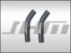 JHM Turbocharger Oil Drain Hoses, PAIR FKM Lined Silicone for C7 S6-S7-RS7 and D4 A8-S8 4.0T