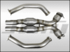 JHM - Exhaust - High - Flow Cat Downpipes with X - Pipe and Integrated Baffle System (JHM) for the B8 S4 - S5 Q5 - SQ5 C7 A6 - A7 3.0T 4.2L w/ 2.5" CB Connection
