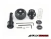 LEYO Black Nappa Leather DSG/Automatic Shift Knob - Black Anodized