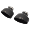 XForce Black Exhaust Tips | 2017-2021 Audi RS3 (ESRS317BLKTIP)